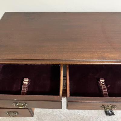 CHARAK FURNITURE ~ Solid Mahogany Cabinet With Ball And Claw Foot