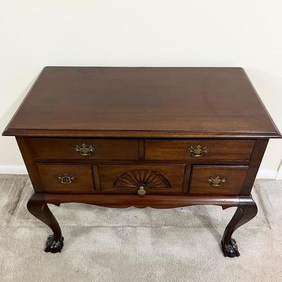 CHARAK FURNITURE ~ Solid Mahogany Cabinet With Ball And Claw Foot