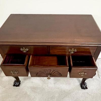 CHARAK FURNITURE ~ Solid Mahogany Cabinet With Ball And Claw Foot