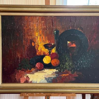 Large Framed Oil Painting- Signed