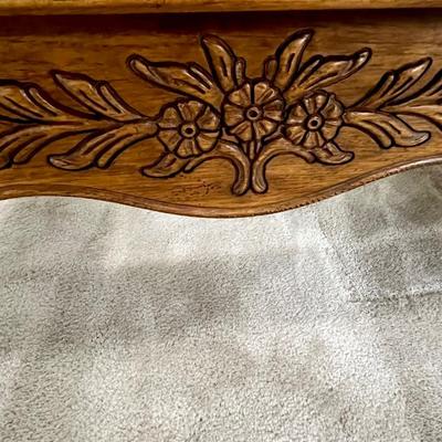 THOMASVILLE ~ Solid Wood Glass Top Coffee Table