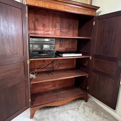 Solid Wood Entertainment Armoire ~ Excellent