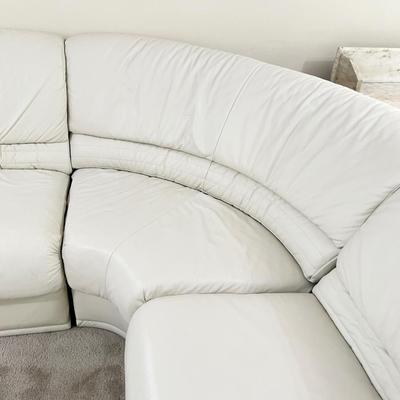 NATUZZI SALOTTI ~ Leather Low Profile Sectional Couch ~ Adjustable / Multi Configure ~ *Read Details
