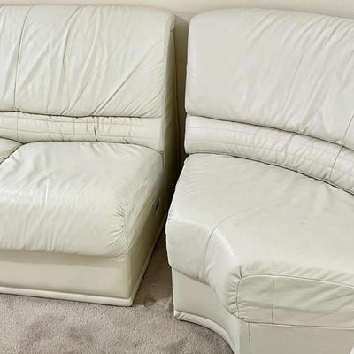 NATUZZI SALOTTI ~ Leather Low Profile Sectional Couch ~ Adjustable / Multi Configure ~ *Read Details