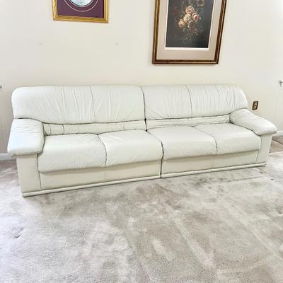 NATUZZI SALOTTI ~ Leather Low Profile Sectional Couch ~ Adjustable / Multi Configure ~ *Read Details