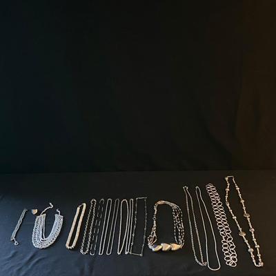 Chunky Silver Costume Jewelry (P-DZ)
