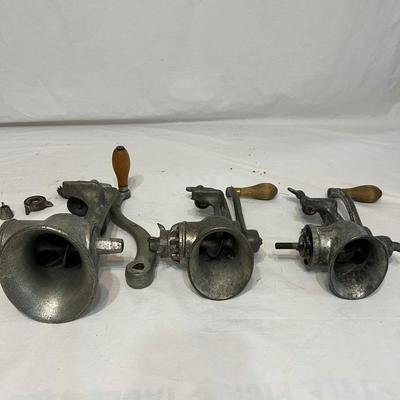 Five Vintage Food Grinders (G1-MK)