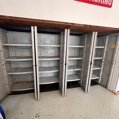 Four Suncast Storage Lockers (G1-MK)