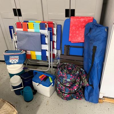 Igloo Coolers, Sleeping Bag, Camping Chairs, & More (G1-MK)