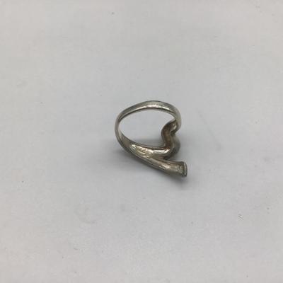 925 Sterling Silver Vintage Zig-Zag Modernist Ring
