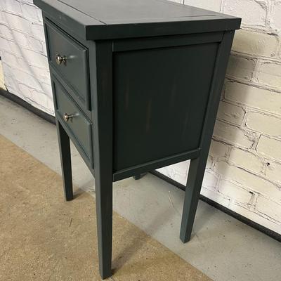 Gorgeous Blue/Grey Storage End Table / Side Table
