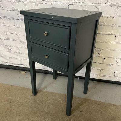 Gorgeous Blue/Grey Storage End Table / Side Table