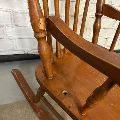 Childâ€™s Wooden Rocking Chair