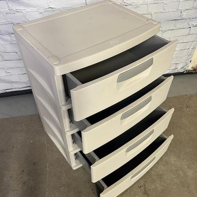 4-Drawer Plastic Storage Cabinet