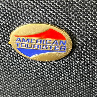 Navy American Tourister Suitcase