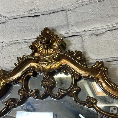 Hermosa Lustrous Gold Leaf Wall Mirror
