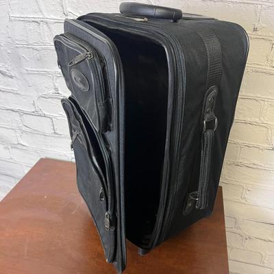 Transworld Black Wheeled Suitcase