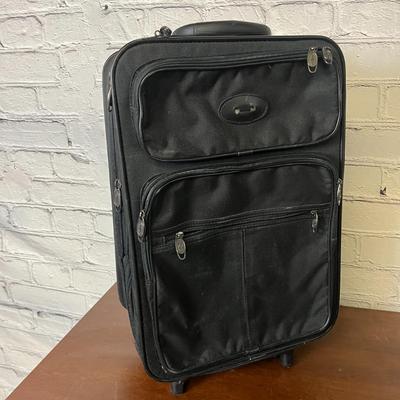 Transworld Black Wheeled Suitcase