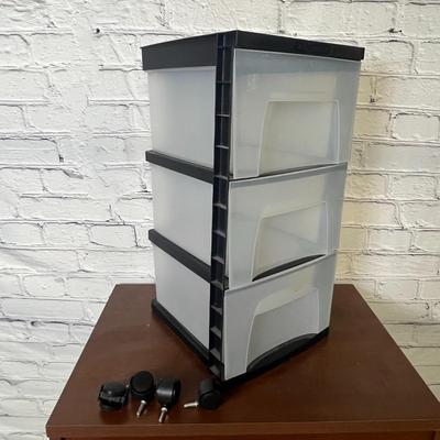 3 Drawers Storage Box with Wheels