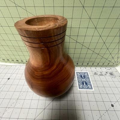 Large Wood Vase