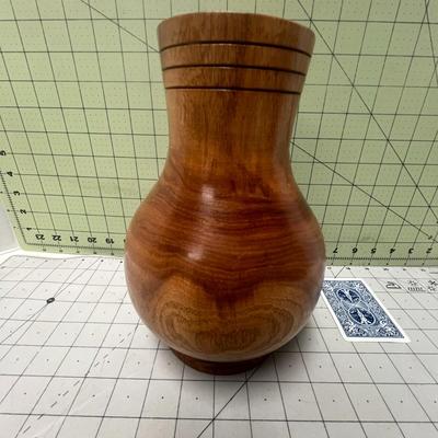 Large Wood Vase