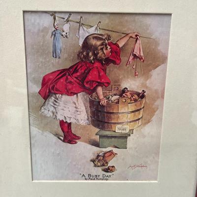 Maud Humphrey Framed Art Child Picture