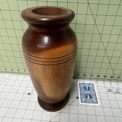 Wooden Flower Vase