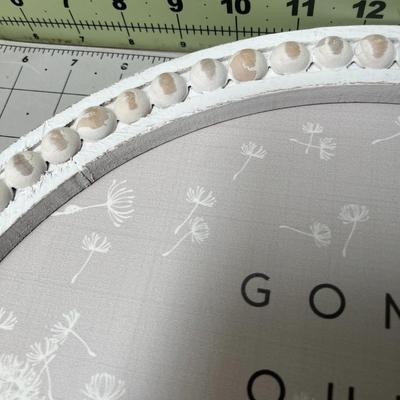 Gone From Our Sight Round Wall Plaque