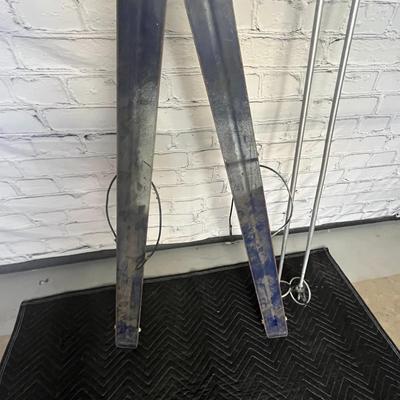 VINTAGE AVANTI RED SKIS WITH POLES