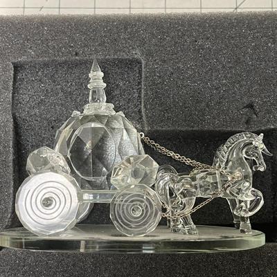Cinderella Crystal Wedding Coach Sculpture Shannon