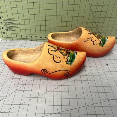 Vintage wooden shoe