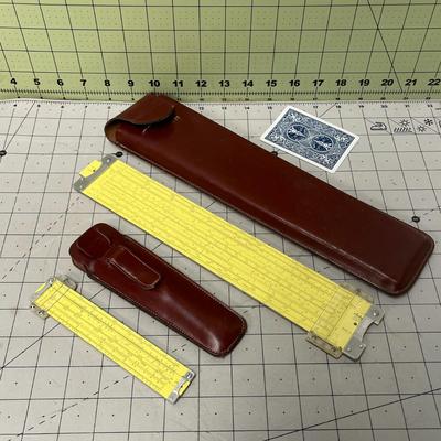 Slide Ruler with Case