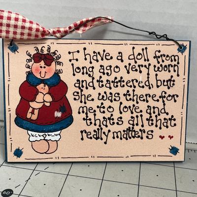 "New Orleans" Doll & Printed Sign