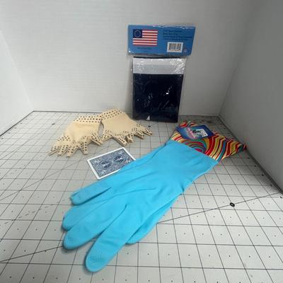 2 Set of gloves & Betsy Ross Flag