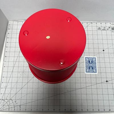 Red Coloured Waste Bin