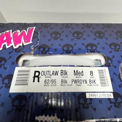 Outlaw Roller Skate Package - Black Size 8