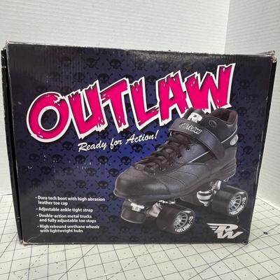 Outlaw Roller Skate Package - Black Size 8