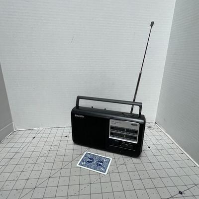Sony ICF38 Portable AM/FM Radio