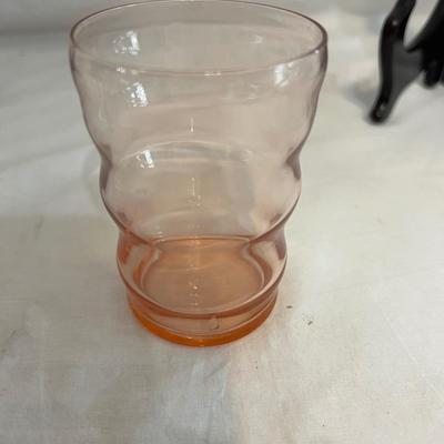 Pink Glass Cake Plates and More (LR-MK)