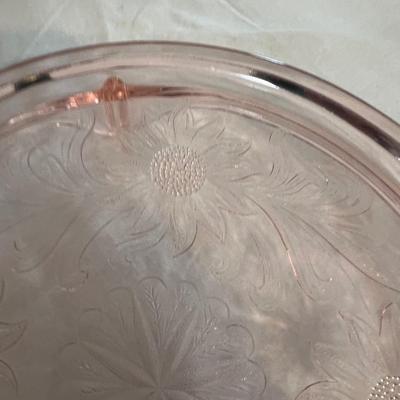 Pink Glass Cake Plates and More (LR-MK)