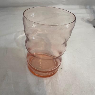 Pink Glass Cake Plates and More (LR-MK)