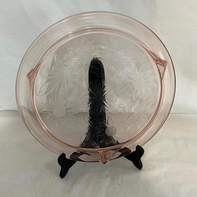 Pink Glass Cake Plates and More (LR-MK)
