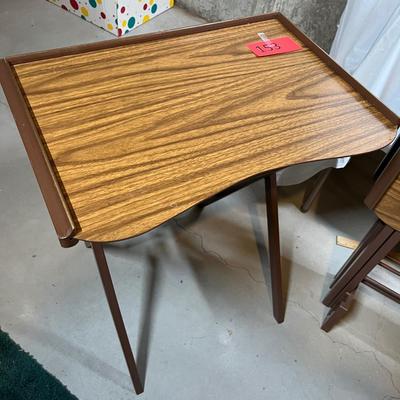 Vintage TV trays w/ stand
