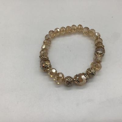Sparkling champagne beads bracelet