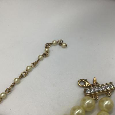 Pearls vintage double necklace