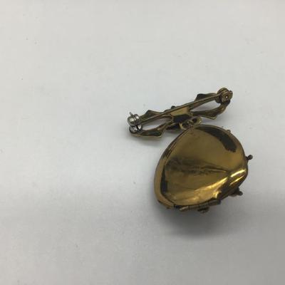 Antique pin and locket
