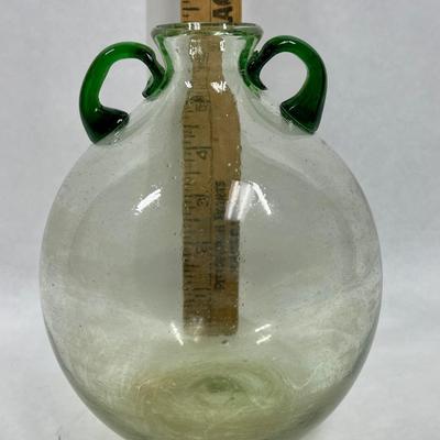 Two Handled Glass Jug vase Bottle