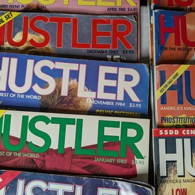 Vintage Hustler Magazines