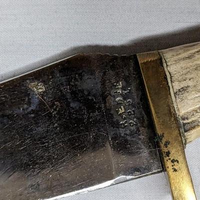 Robert Edge Fixed Blade Bone Handle Knife