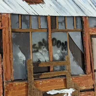 Audra Veatch 3D "Ghost Town" Mixed Media Framed Art